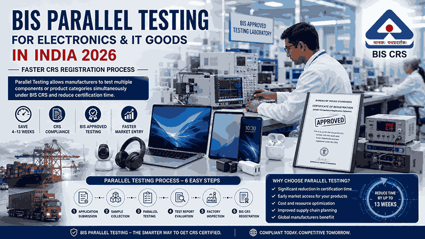 BIS parallel testing for electronics certification